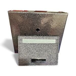 NWT Kate Spade Kenzie glitter Card holder